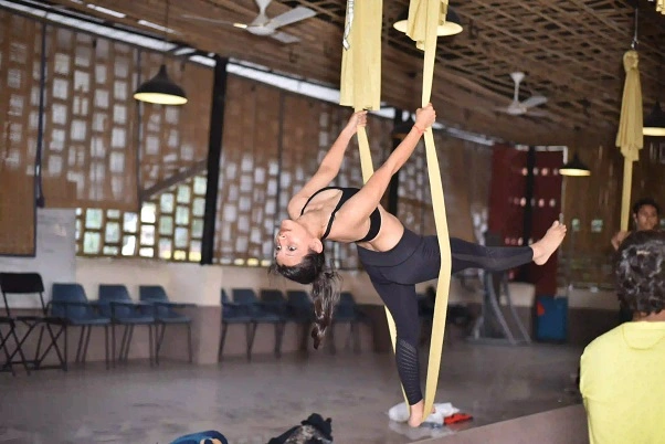 aerial hammock yoga