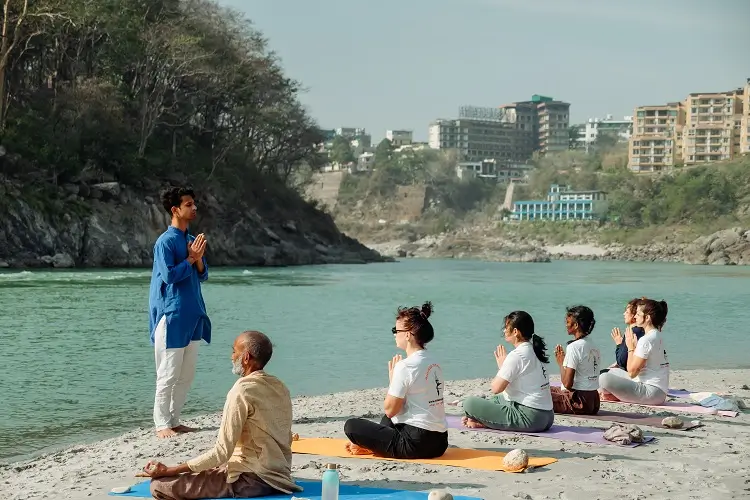 Rishikesh Yog Kendra 300 hour advanced yoga teacher training class at Rishikesh Yog Kendra